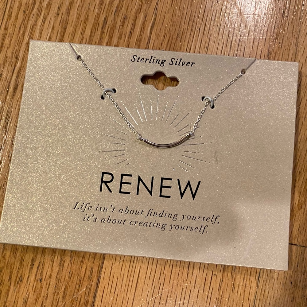 NEVER WORN BEFORE sterling silver necklace